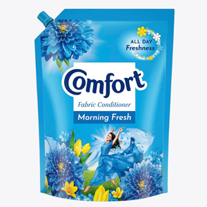 Comfort After Wash Fabric Conditioner, Refill pouch, super saver pack Morning fresh variant for all day freshness and lasting fragrance, 2 L