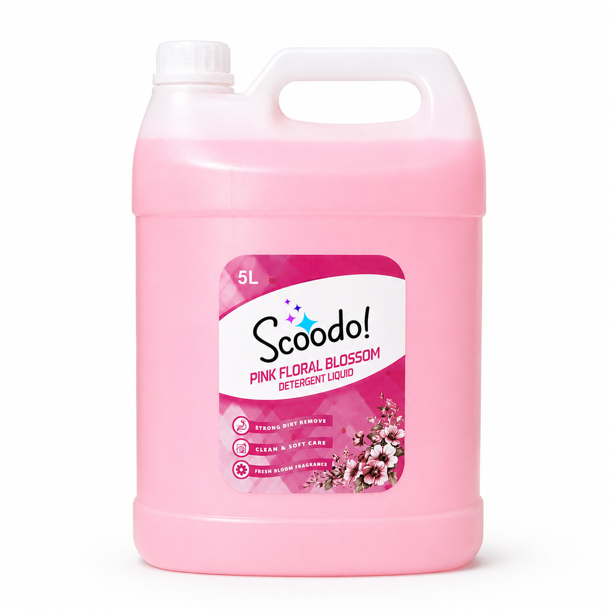 Scoodo Pink Floral Blossom Detergent Liquid – 5L