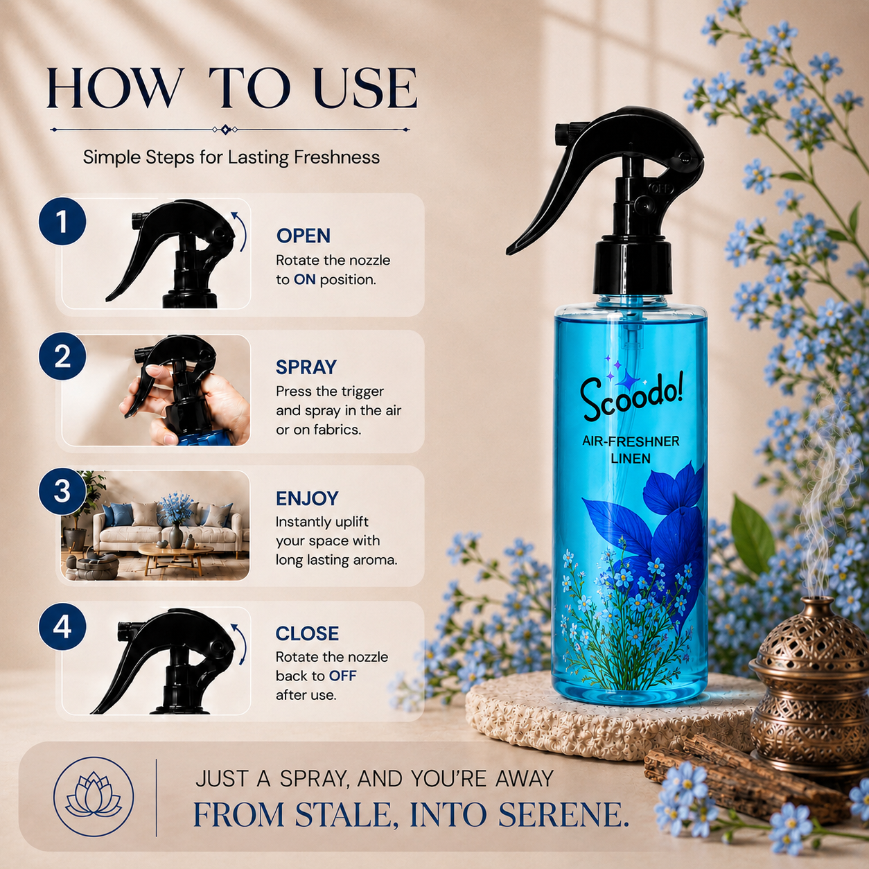 Scoodo Air Freshener – Linen - Image 4