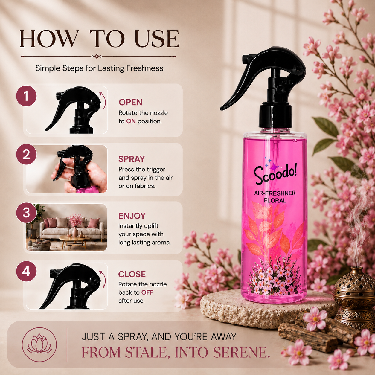 Scoodo Air Freshener – Floral - Image 5