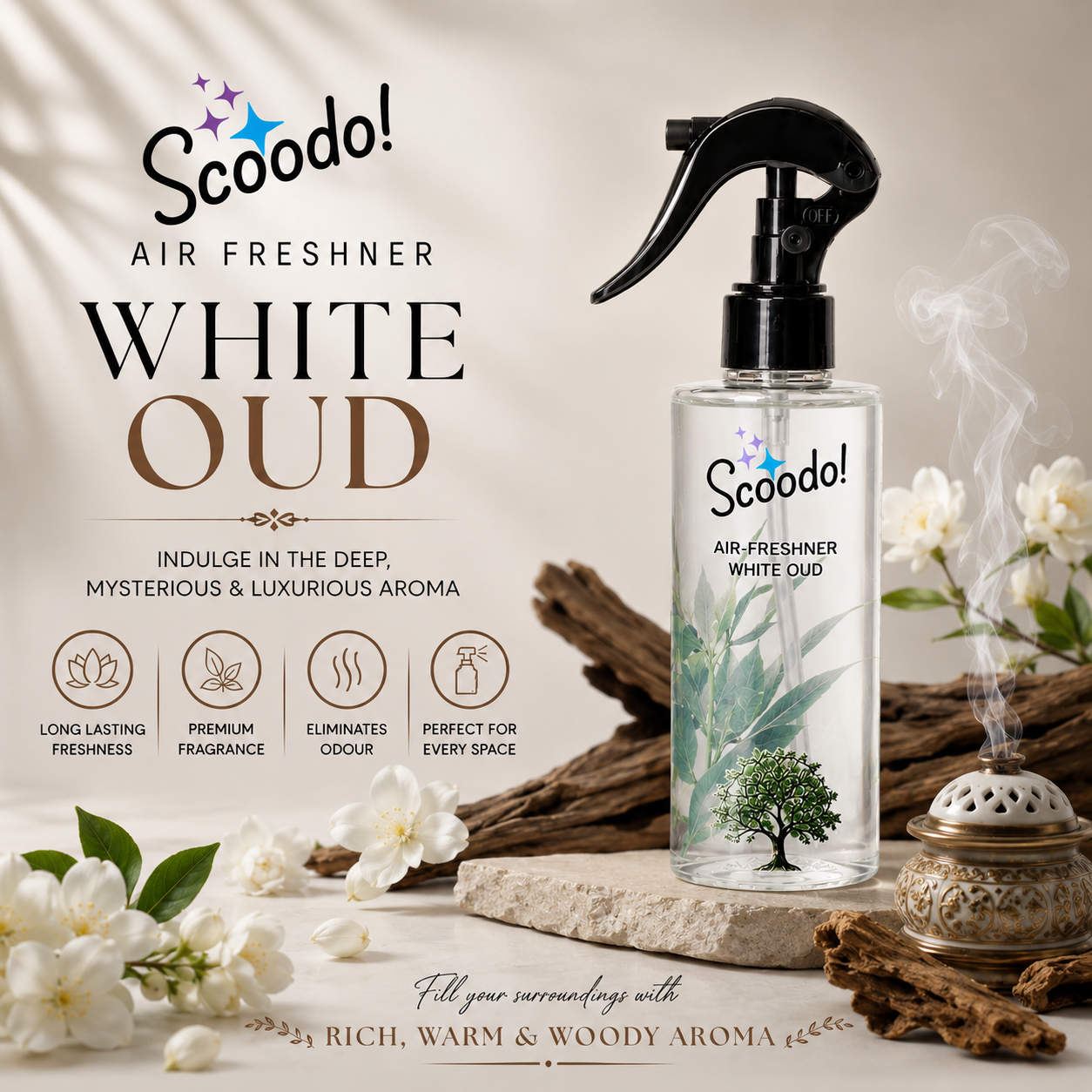 Scoodo Air Freshener – White Oud - Image 6