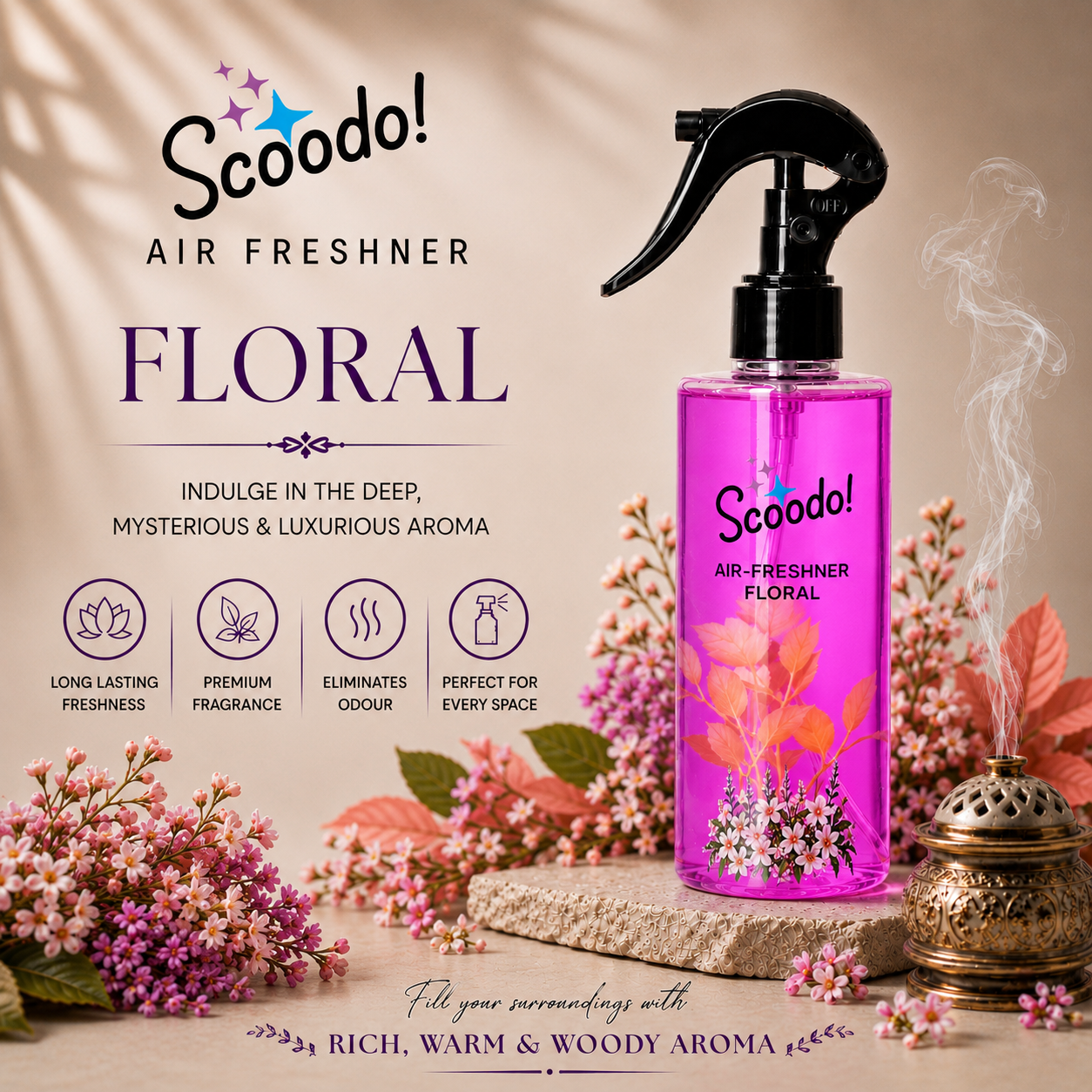Scoodo Air Freshener – Floral - Image 3